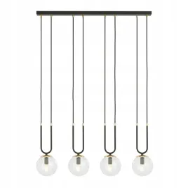 lampa-wiszaca-glam-4-czarny-transparentny-salon-kuchnia-jadalnia