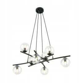 lampa-wiszaca-essa-8-czarny-transparentny-salon-kuchnia-jadalnia