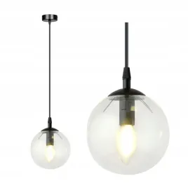 lampa-wiszaca-cosmo-1-czarny-transparentny-salonowa-jadalniana-kuchenna