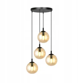 lampa-wiszaca-cosmo-4-premium-czarny-miodowy-do-salonu-kuchni-jadalni