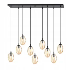 lampa-wiszaca-astral-9-czarny-miodowy-salon-kuchnia-jadalnia