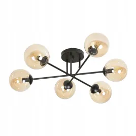 lampa-sufitowa-brendi-6b-czarny-miodowy-salonowa-jadalniana-kuchenna