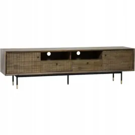 komoda-szafka-rtv-maze-l01-200-czarna-brazowa-awangardowa-industrialna