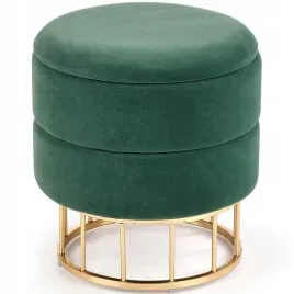 pufa-okragla-minty-37cm-ciemno-zielona-zlota-nowoczesna-salon