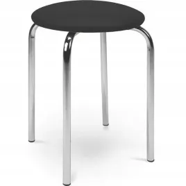 taboret-chico-41cm-chromowany-czarny-kuchnia-jadalnia-salon