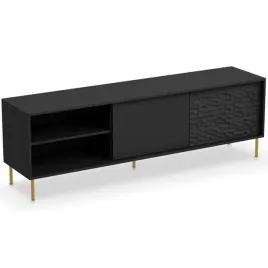 szafka-rtv-bullet-rtv1-zloty-czarny-salon-glamour-loft
