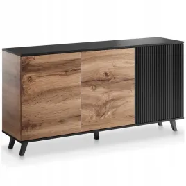 komoda-random-km-1-40x160x82-dab-wotan-czarny-styl-awangardowy