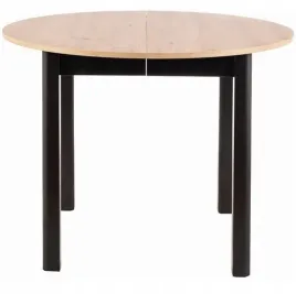 stol-okragly-dante-fi102-144-czarny-dab-artisan-rozkladany-kuchnia-salon