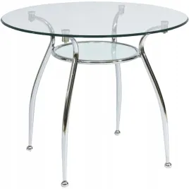 stol-finezja-a-okragly-90cm-szklany-chrom-z-polka