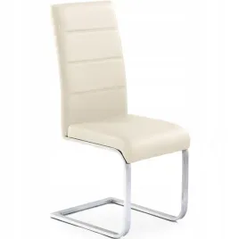 krzeslo-k85-ciemny-krem-chrom-na-plozach-salonowe