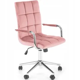 fotel-obrotowy-gonzo-4-rozowy-velvet-mlodziezowy