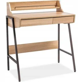 biurko-b-168-dab-ciemny-brazowy-szuflady-77-cm