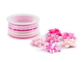 zestaw-wstazki-foliowe-rozetki-rozowy