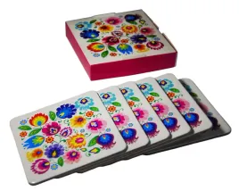 zestaw-podkladek-korkowych-folk-lowicki-biale-6-sztuk