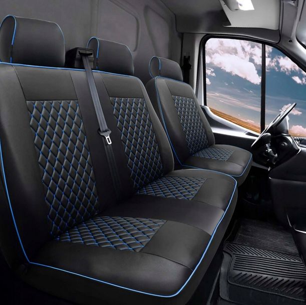 VW VOLKSWAGEN T6 2015-2019 POKROWCE OCHRONNE NA FOTELE ŁADNE WYTRZYMAŁE