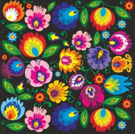 naklejka-haft-folk-ludowy-lowicki-czarna