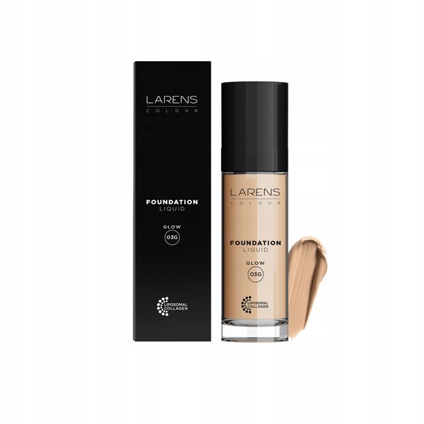 ﻿Liquid FOUNDATION Podkład rozświetlający 03 Ciepły dark LARENS COLOUR 30 ml