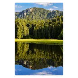 fototapety-169x254-gorski-pejzaz-z-pieknymi-chmurkami-drzewa-w-gorach