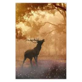 fototapety-122x184-jelen-w-lesie