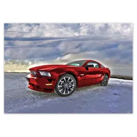 fototapety-208x146-czerwony-mustang-snieg