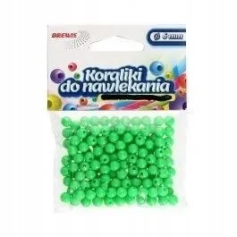 koraliki-do-nawlekania-zielone-sznurek-6mm-16g