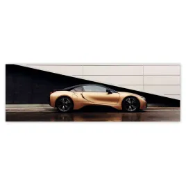 fototapety-200x66-zlote-bmw-samochod-auto