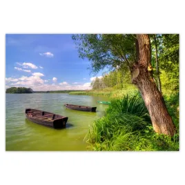 fototapety-200x135-lodki-wedkarskie-jezioro