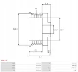kolo-pasowe-alternatora-as-pl-ap3027s-producent-czesci-as-pl-stan-nowy