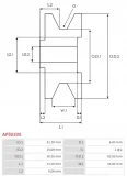 kolo-pasowe-alternatora-as-pl-ap5033s-numer-katalogowy-czesci-ap5033s