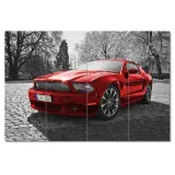 obrazy-120x80-czerwony-mustang-stan-nowy