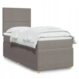 vidaxl-lozko-kontynentalne-z-materacem-taupe-tkanina-90x200-cm