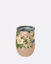 kubek-ze-stali-nierdzewnej-z-pokrywka-bezowy-w-kwiaty-420-ml-chic-mic