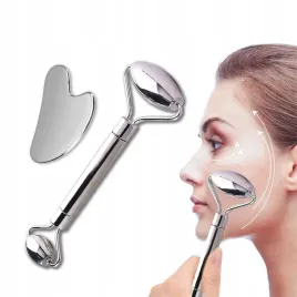 metalowy-zestaw-do-masazu-face-roller-i-gua-sha-insportline-comesta-set