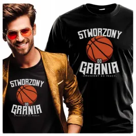 koszulka-meska-z-nadrukiem-stworzony-do-grania-zmuszony-do-pracy