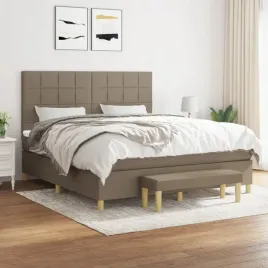 vidaxl-lozko-kontynentalne-z-materacem-taupe-tkanina-180x200-cm