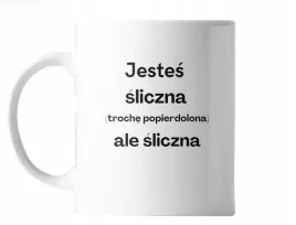kubek-z-nadrukiem-ceramiczny-jestes-piekna-na-prezent-smieszny