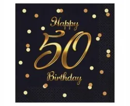 serwetki-bandc-happy-50-birthday-czarne-20szt