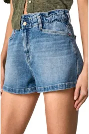 spodenki-damskie-pepe-jeans-reese-paperbag-krotkie-jeansowe