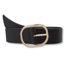 pasek-damski-naf-naf-soceane-czarny-ze-zlota-klamra