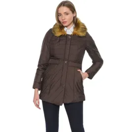 plaszcz-damski-dewberry-pikowany-zimowy-brazowy