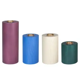 swieczniki-do-waskich-swiec-hubsch-kolorowe-drewniane-4-sztuki-dekoracyjne