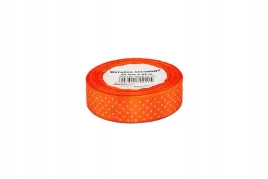 wstazka-satynowa-w-kropki-pomaranczowa-25mmx22m