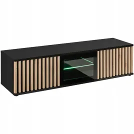 szafka-rtv-cameron-przeszklona-led-or-hickory-jackson-czarny-163-cm