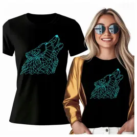 tshirt-wilk-linia-geometryczna-neon-kontur-dzikosc