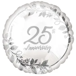 balon-foliowy-25th-anniversary-srebrny-amscan-18-rnd
