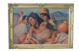 adam-styka-trzy-kobiety-orientalna-scena-obraz-olejny-rama-zlota