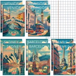 zeszyt-a5-kratka-60-kartek-margines-herlitz-retro-city-laminowany-10-szt