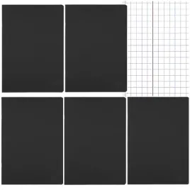 zeszyt-a5-kratka-60-kartek-margines-herlitz-rainbow-classic-czarny-5-szt