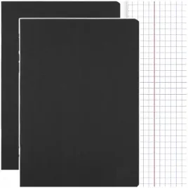 zeszyt-a4-kratka-60-kartek-margines-herlitz-rainbow-classic-czarny-2-szt