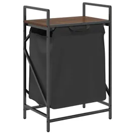 kosz-na-pranie-1-komora-z-polka-brazowy-dab